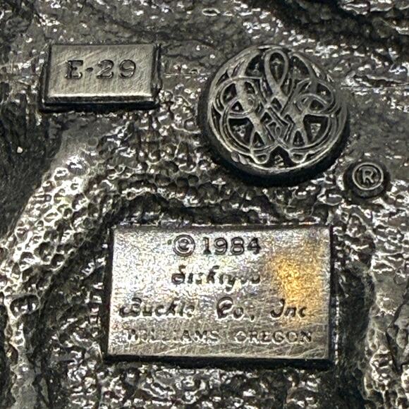 1984 Country Music Belt Buckle Banjo Fiddle Siskiyou E-29 USA Vintage - Picture 5 of 5